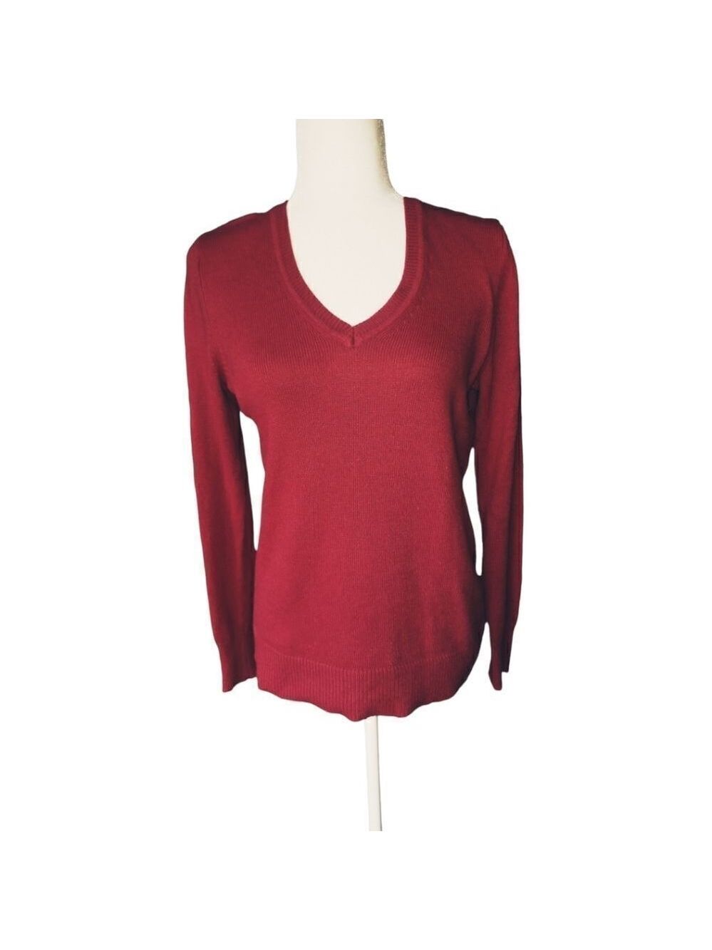 Gap LuxePullover Red Sweater SZ Medium